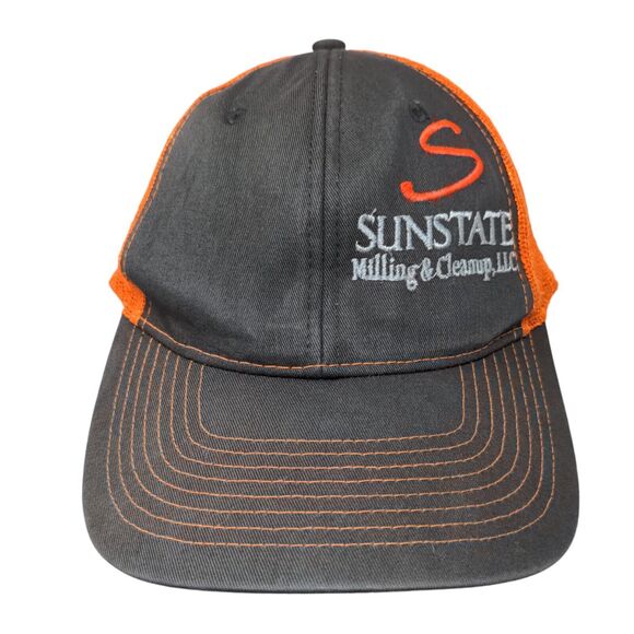 Sunstate Milling & Cleanup LLC Snapback Trucker Hat Multicolor OSFM Mesh Back - Picture 1 of 9